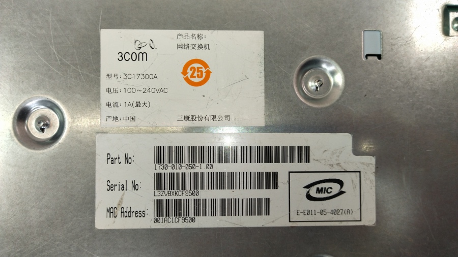 191-028-001 Коммутатор управляемый 3COM SuperStack 3 Switch 4200 26-Port 3C17300A #9