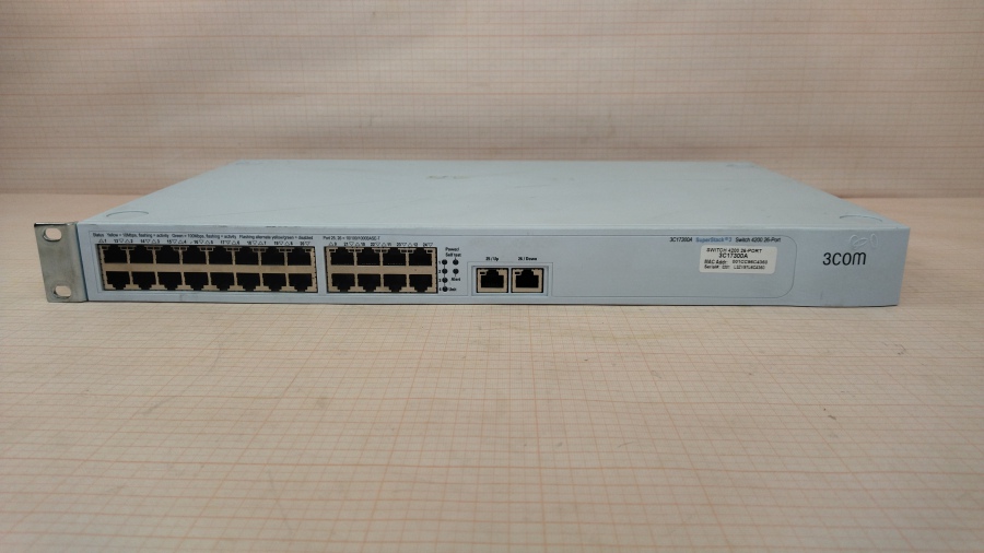 191-028-002 Коммутатор управляемый 3COM SuperStack 3 Switch 4200 26-Port 3C17300A #2