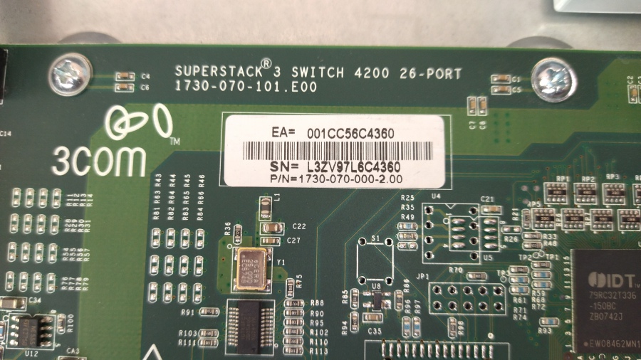 191-028-002 Коммутатор управляемый 3COM SuperStack 3 Switch 4200 26-Port 3C17300A #14