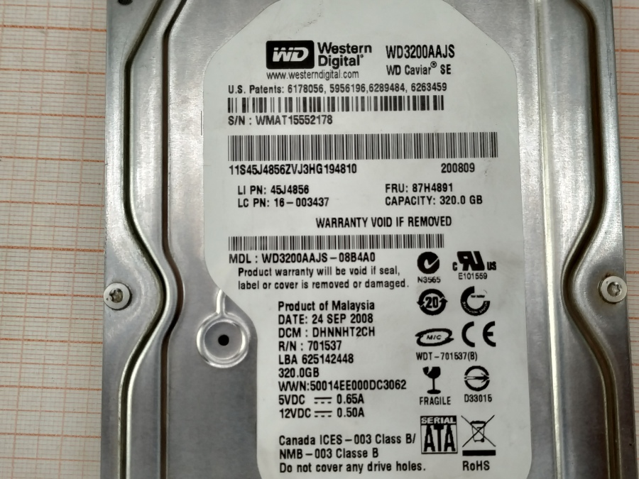 165-251-001 HDD 3.5" SATA Western Digital WD3200AAJS #3