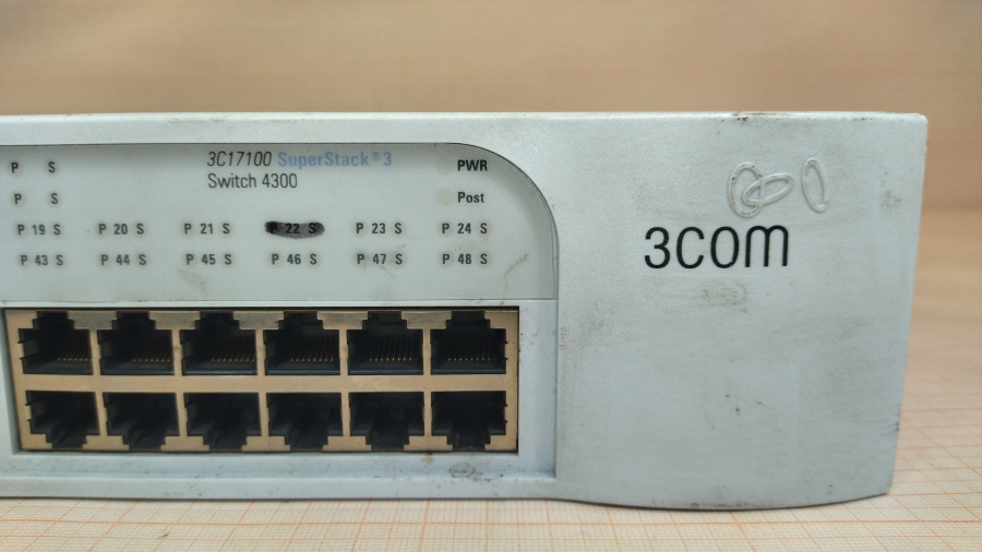 191-030-002 Коммутатор управляемый 3COM SuperStack 3 Switch 4300 48-Port 3C17100 #3