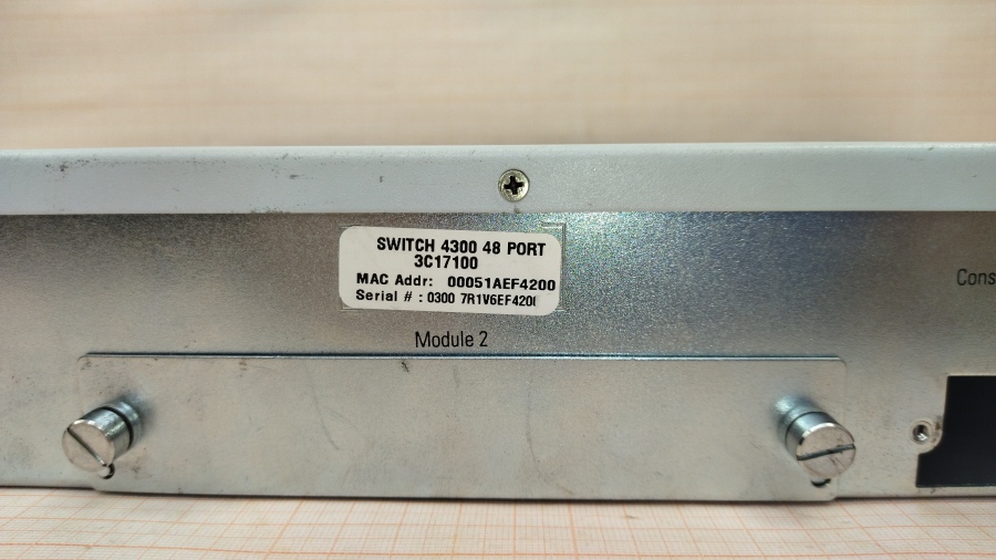 191-030-002 Коммутатор управляемый 3COM SuperStack 3 Switch 4300 48-Port 3C17100 #6