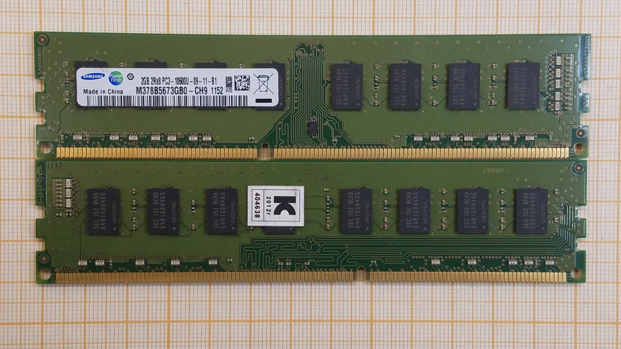177-045-001 DDR3 1333/1600 DIMM SAMSUNG M378B5673GB0-CH9 #1