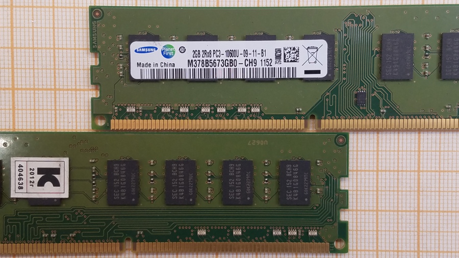 177-045-001 DDR3 1333/1600 DIMM SAMSUNG M378B5673GB0-CH9 #2