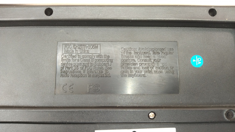 177-049-001 Клавиатура проводная OKLICK 110M #7