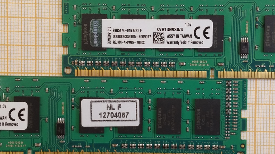 177-050-001 DDR3 1333/1600 DIMM KINGSTON KVR13N9S8/4 #2