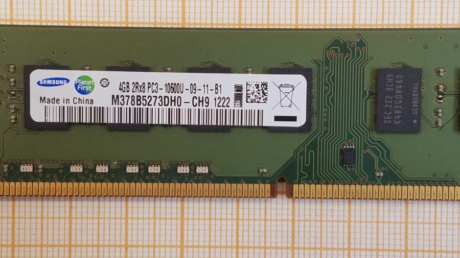 177-054-001 DDR3 1333/1600 DIMM SAMSUNG M378B5273DH0-CH9 #2