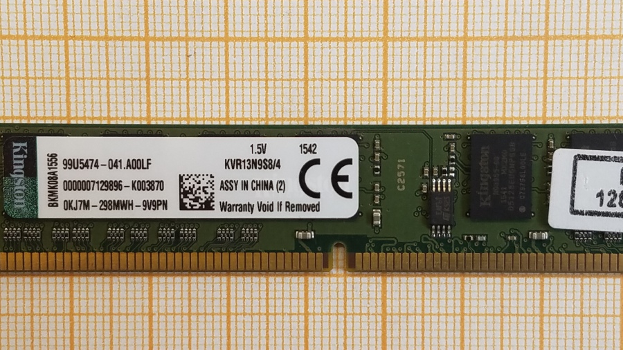 177-053-001 DDR3 1333/1600 DIMM KINGSTON KVR13N9S8/4 #2