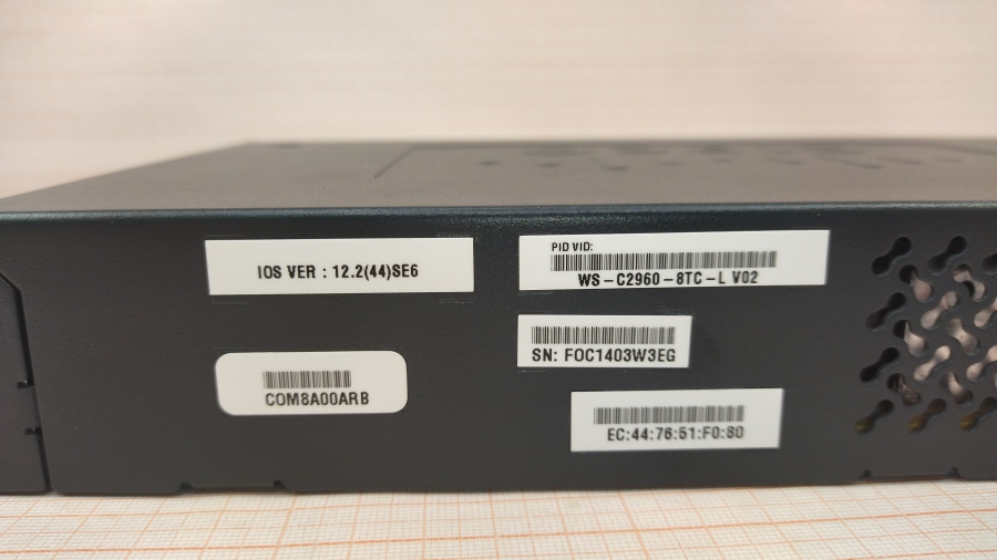 173-140-001 Коммутатор управляемый CISCO WS-C2960G-8TC-L #7
