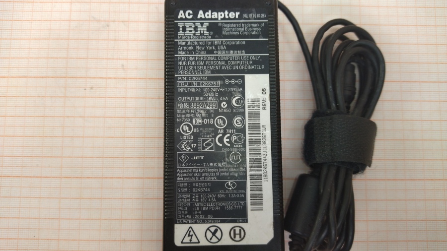 088-264-001 БП для ноутбука IBM 02K6751 #4