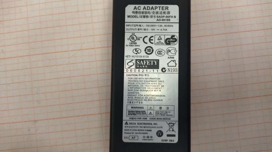 088-268-001 БП для ноутбука DELTA SADP-90FH #4