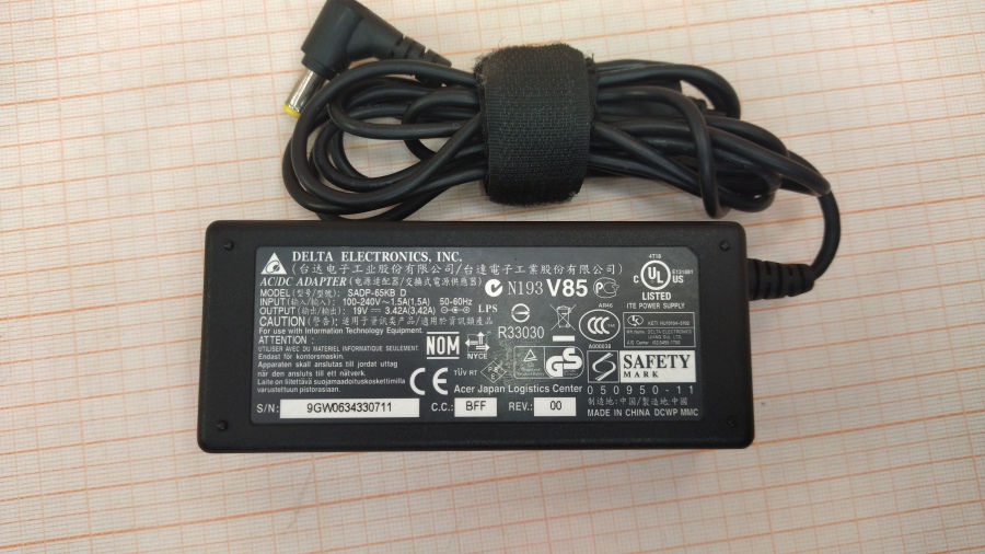 088-272-001 БП для ноутбука DELTA SADP-65KB #3