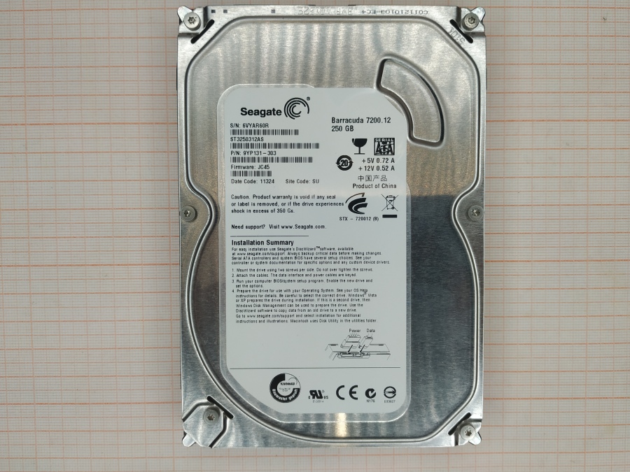 165-262-001 HDD 3.5" SATA SEAGATE ST3250312AS #2
