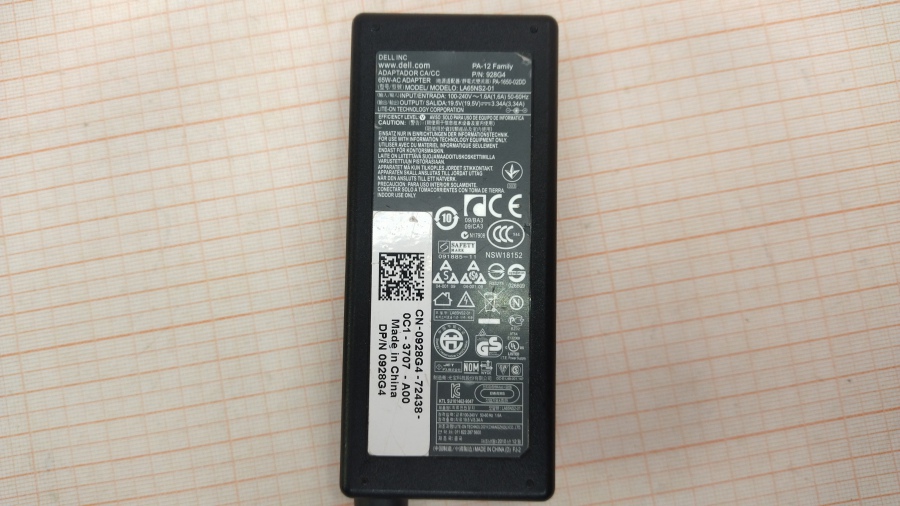 130-027-001 БП для ноутбука DELL LA65NS2-01 #3