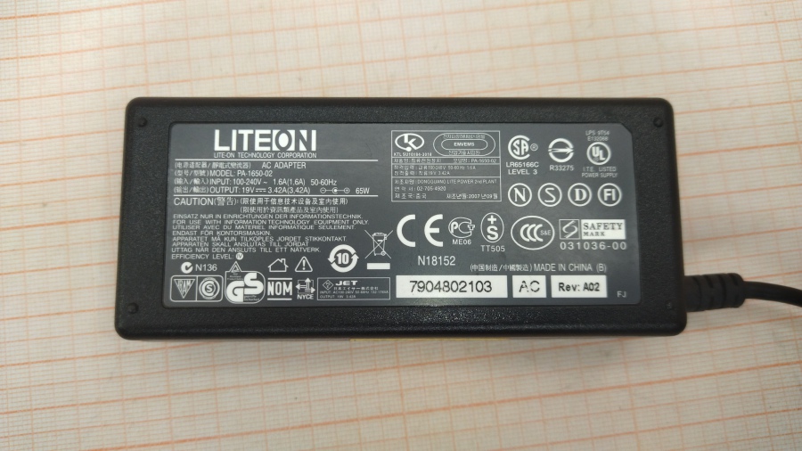 113-066-002 БП для ноутбука LITE-ON PA-1650-02 #2