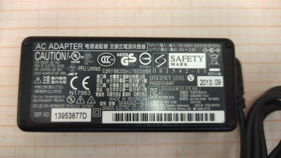 088-323-001 БП для ноутбука Sanken electric SEB55N2-16.0 #2