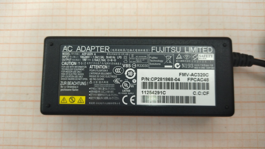 113-012-001 БП для ноутбука FUJITSU ADP-60ZH A #2