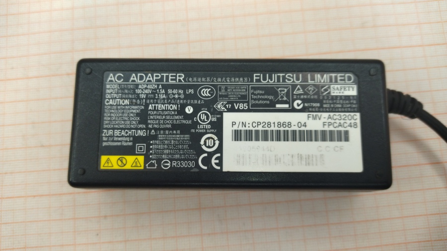 113-012-002 БП для ноутбука FUJITSU ADP-60ZH A #2