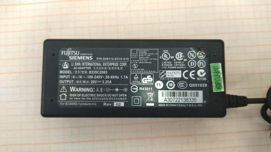 088-101-001 БП для ноутбука FUJITSU-SIEMENS 0335C2065 #2