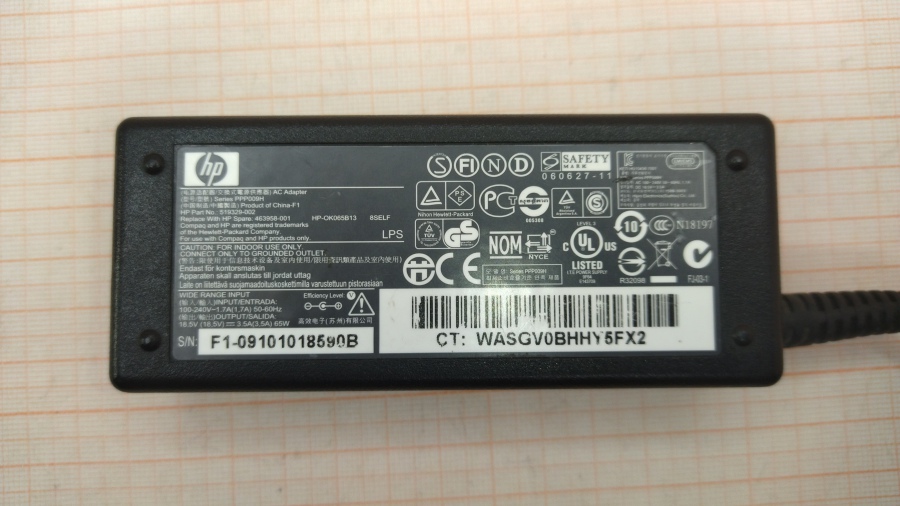 113-063-001 БП для ноутбука HP 519329-002 #2