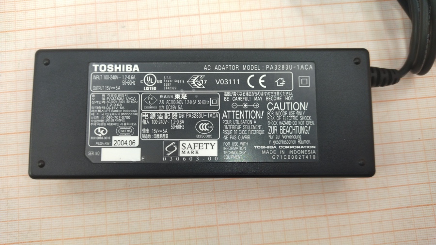 088-326-001 БП для ноутбука TOSHIBA PA3283U-1ACA #2