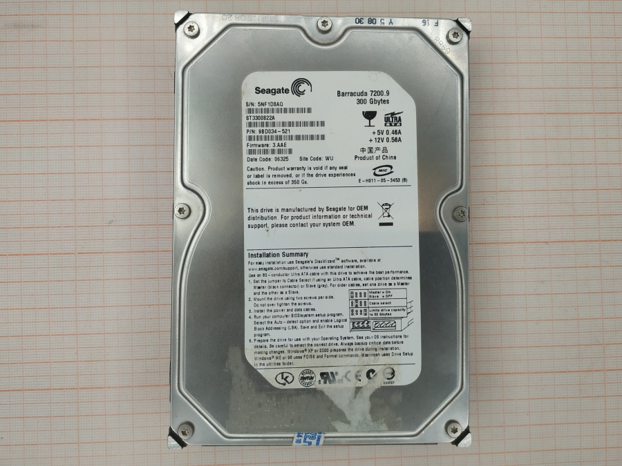 165-268-001 HDD 3.5" IDE SEAGATE ST3300822A #2