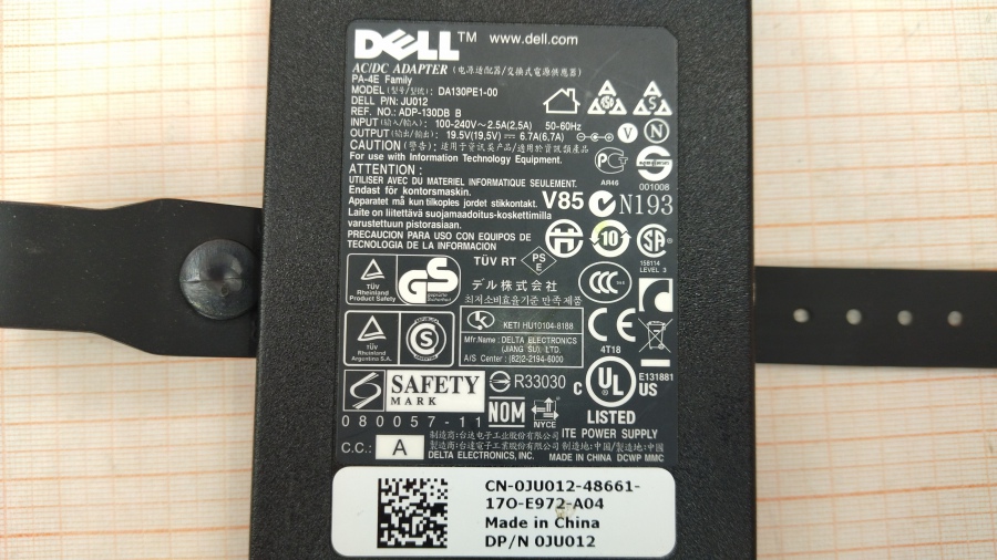 124-018-001 БП для ноутбука DELL DA130PE1-00 #3