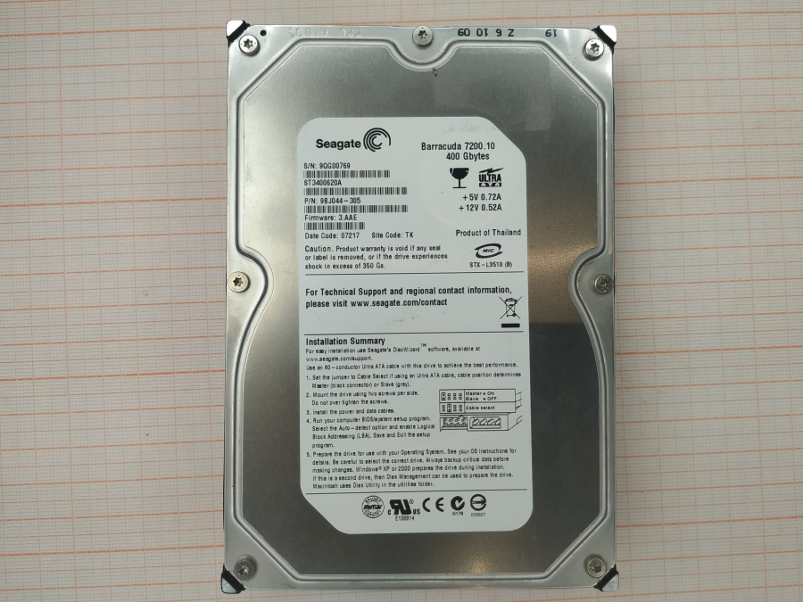 165-270-001 HDD 3.5" IDE SEAGATE ST3400620A #2