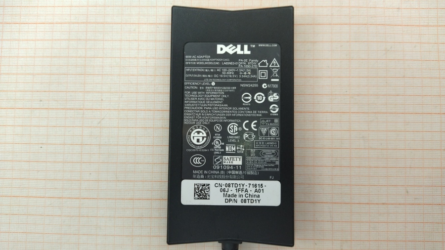 124-024-001 БП для ноутбука DELL LA65NE0-01 #2