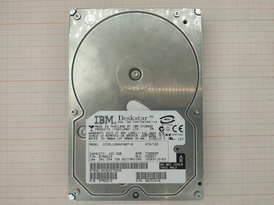 088-328-004 HDD 3.5" IDE IBM IC35L120AVVA07-0 #2