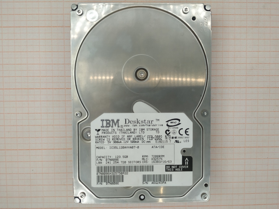 088-328-006 HDD 3.5" IDE IBM IC35L120AVVA07-0 #2