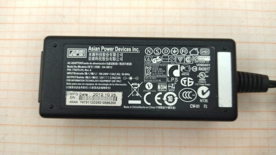 088-341-001 БП для тонкого клиента DELL APD DA-30E12 #2