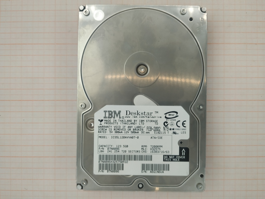088-328-008 HDD 3.5" IDE IBM IC35L120AVVA07-0 #2