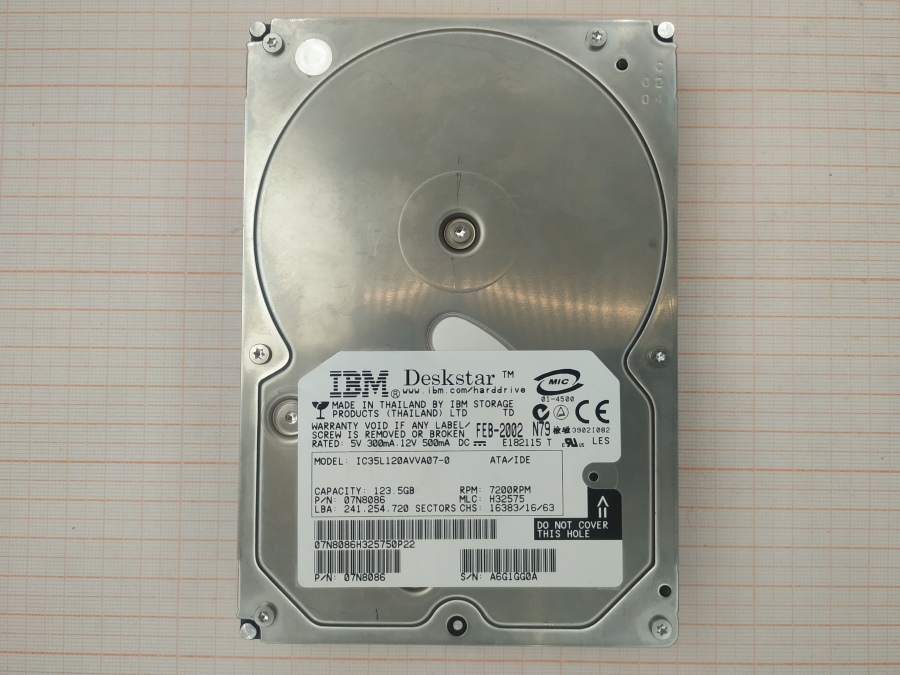 088-328-009 HDD 3.5" IDE IBM IC35L120AVVA07-0 #2