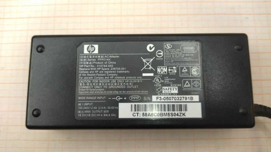 088-135-001 БП для ноутбука HP 310744-002 #2