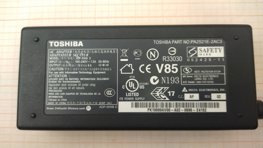 088-356-001 БП для ноутбука TOSHIBA ADP-90NB D #2