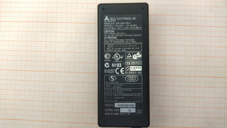 088-358-001 БП для ноутбука DELTA ADP-50SB C #2