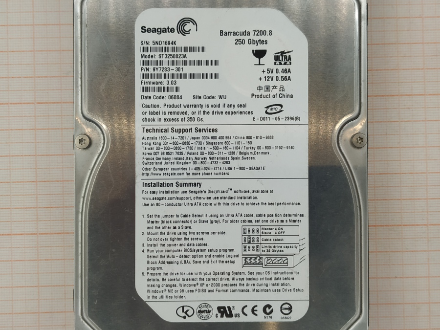 173-148-001 HDD 3.5" IDE SEAGATE ST3250823A #3