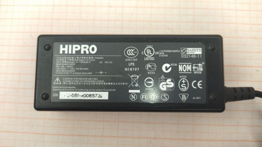 088-365-001 БП для ноутбука HIPRO HP-OK066B13 #2