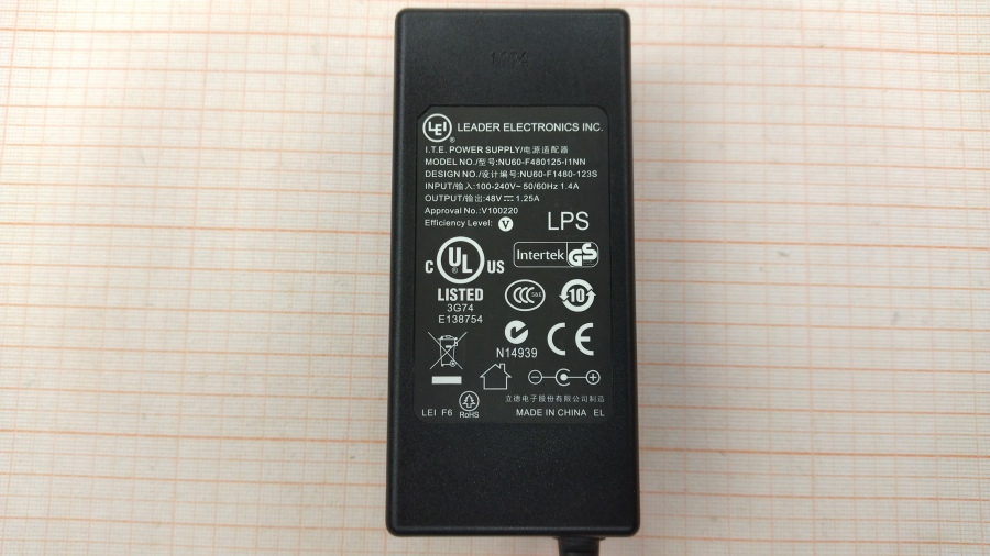 088-370-001 БП для роутера Leader Electronics Inc NU60-F480125-I1NN #2