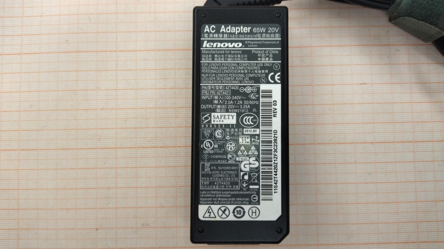 088-367-001 БП для ноутбука LENOVO 42T4420 #2