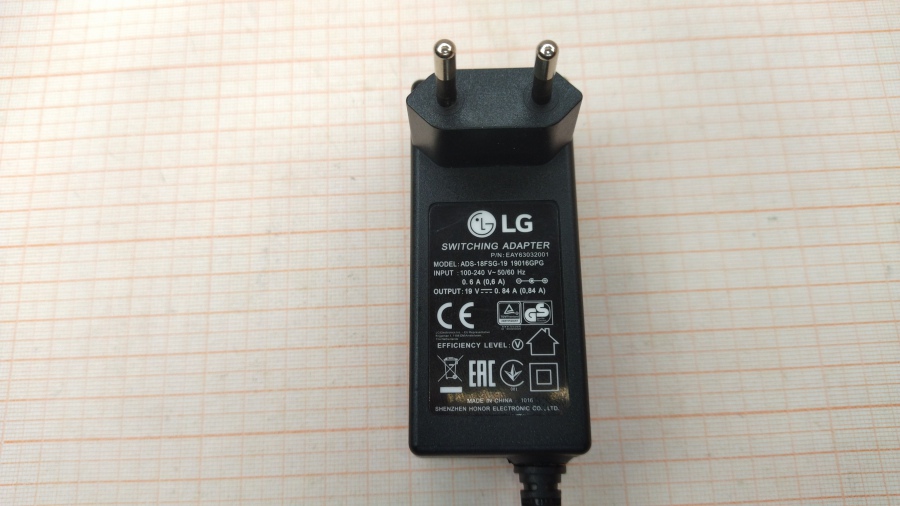 088-380-001 БП для мониторов LG ADS-18FSG-19 19016GPG #2