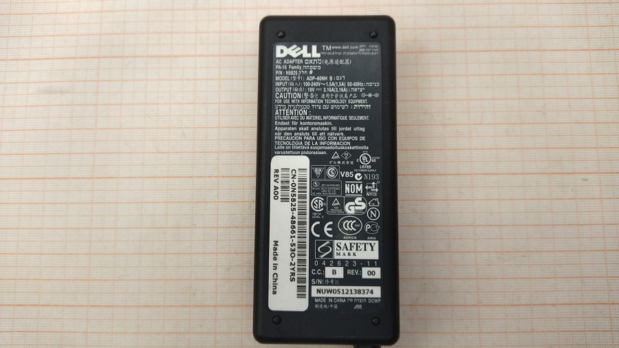 088-381-001 БП для ноутбука DELL ADP-60NH B #2