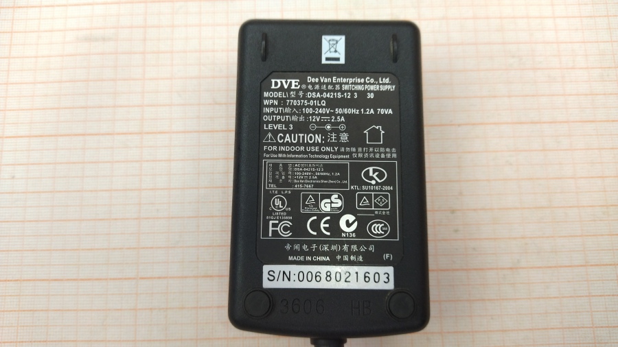 088-382-002 БП для мониторов DVE DSA-0421S-12 3 30 #2