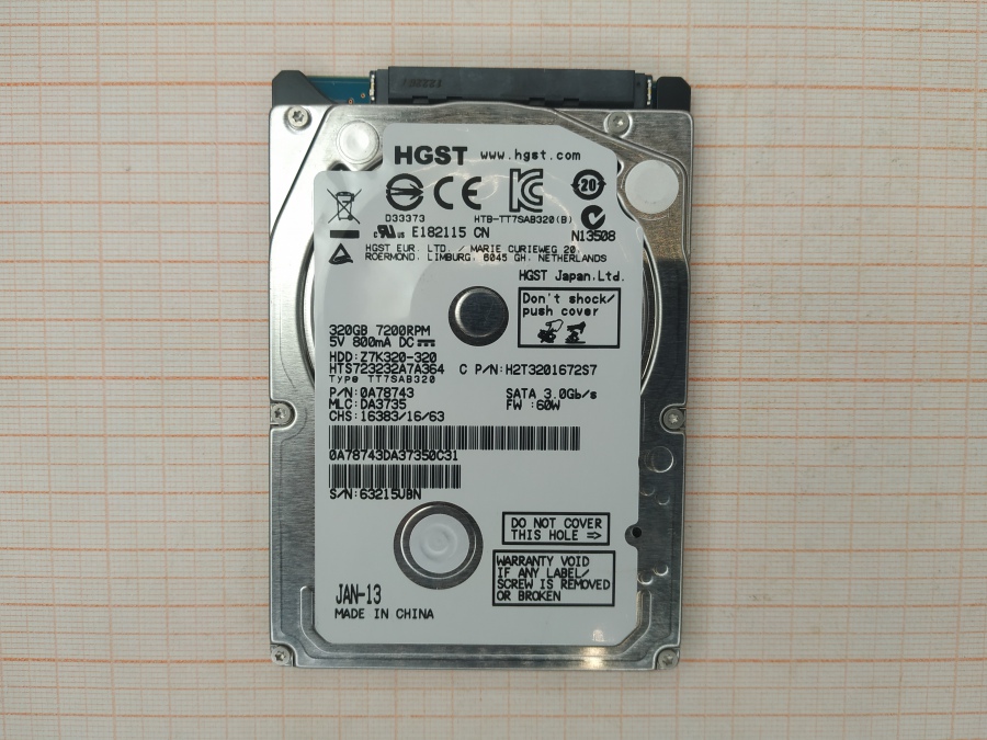 172-078-001 HDD 2.5" SATA HGST HTS723232A7A364 #2