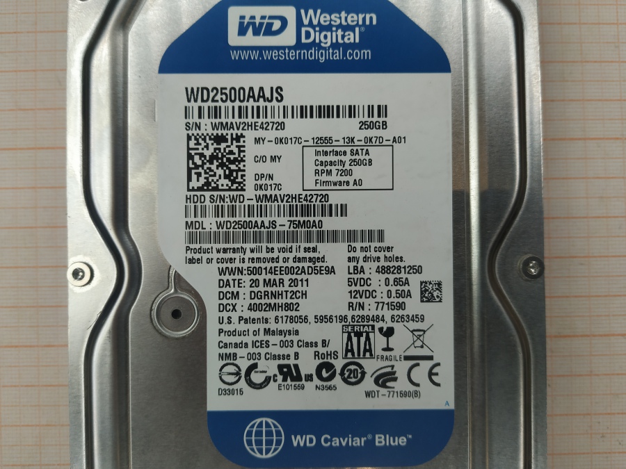 173-152-001 HDD 3.5" SATA Western Digital WD2500AAJS #3