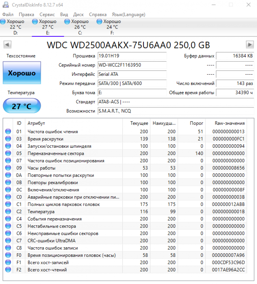 173-153-001 HDD 3.5" SATA Western Digital WD2500AAKX #7