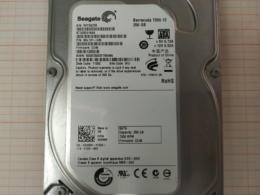 173-154-001 HDD 3.5" SATA SEAGATE ST3250318AS #3