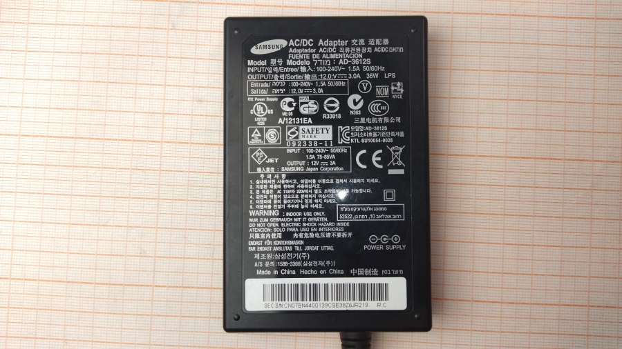 064-032-001 БП для мониторов SAMSUNG AD-3612S #2