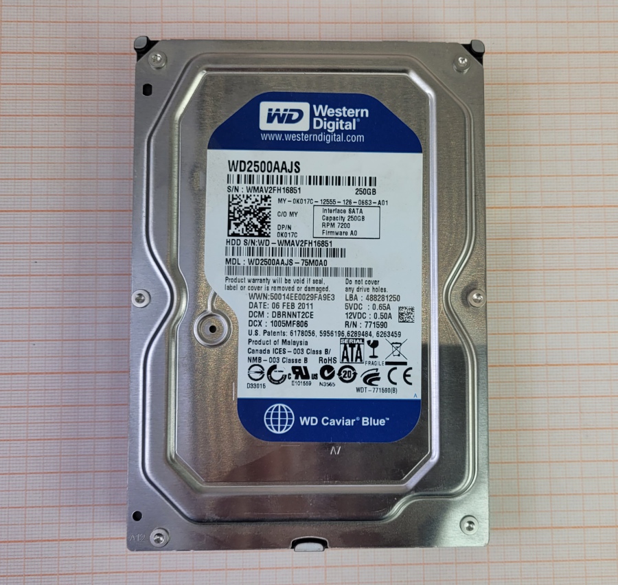 173-152-003 HDD 3.5" SATA Western Digital WD2500AAJS #2